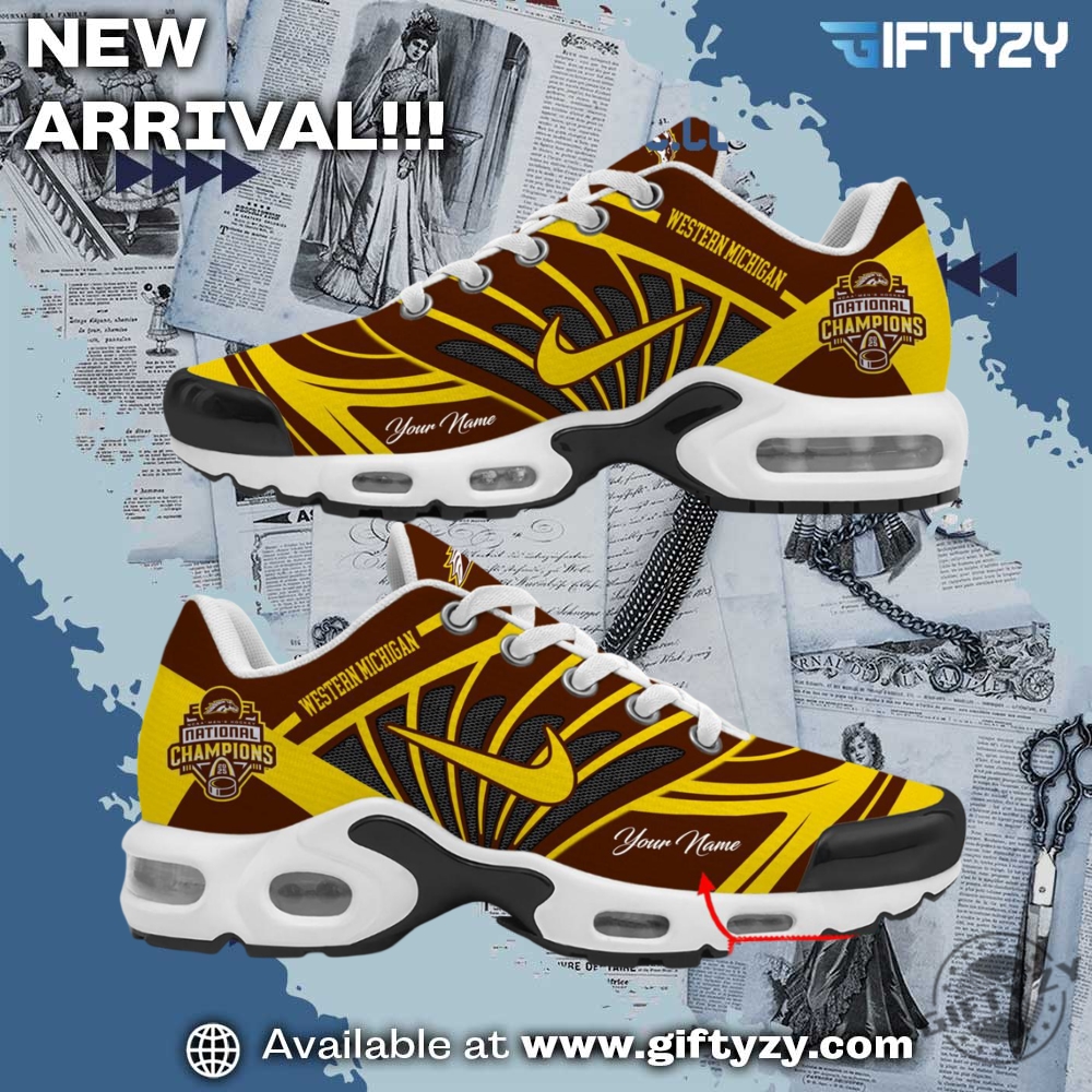Western Michigan Broncos 2025 Hockey National Champions Air Max Shoes