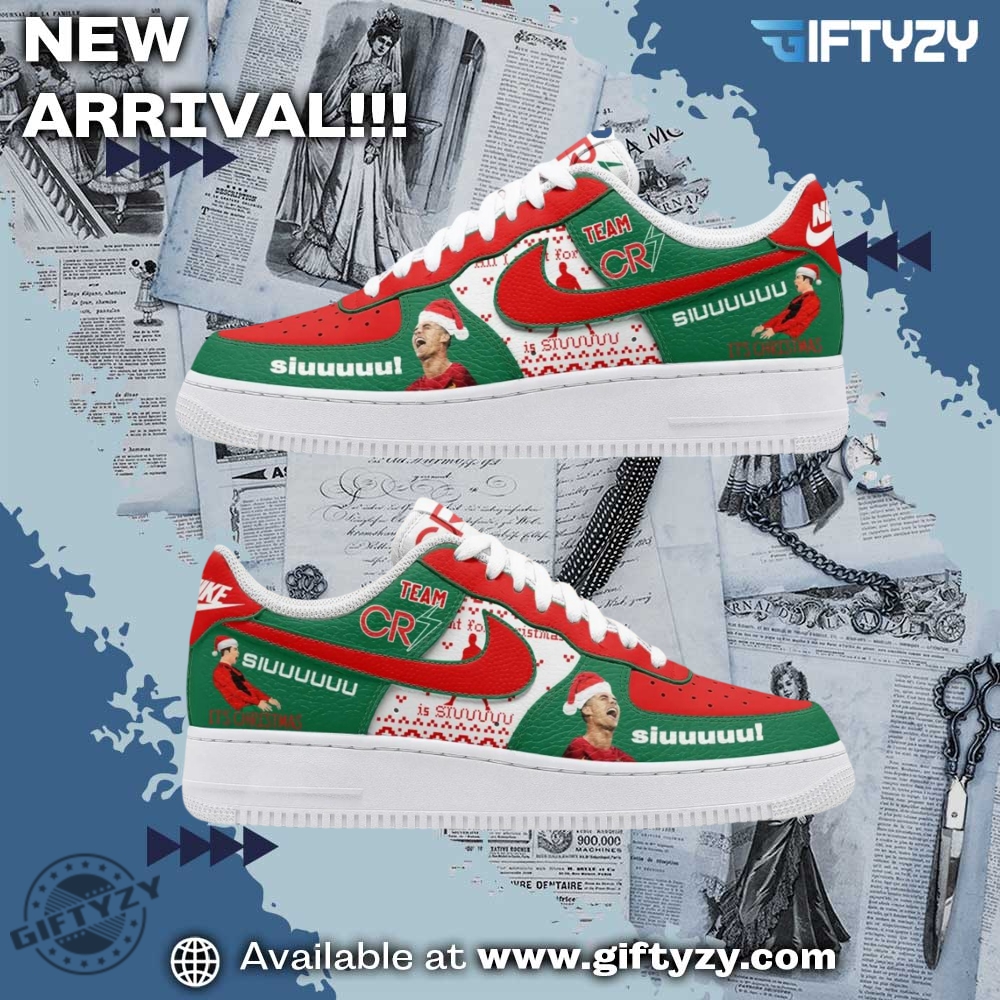 Must-Have Graphic Sneakers of the Season 2 Cristiano Ronaldo Cr7 Siuuuuu Christmas Air Force 1 Shoes