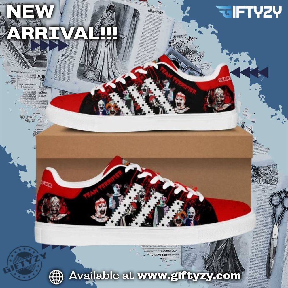Must-Have Graphic Sneakers of the Season 9 Terrifier Team Movie Terrifier Art The Clown Christmas Stan Smith Shoes