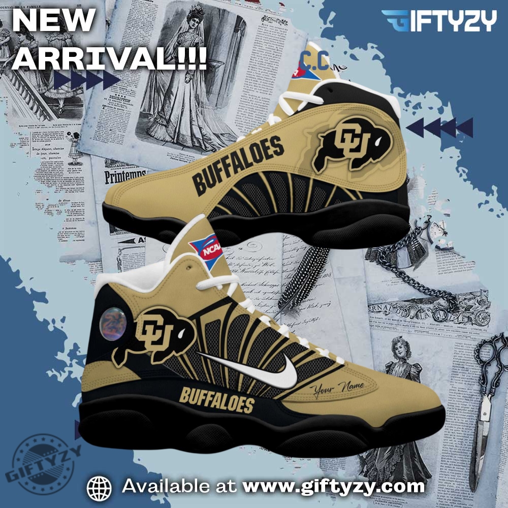 Must-Have Graphic Sneakers of the Season 19 Colorado Buffaloes Go Buffaloes Nfl Personalized Custom Name Air Jordan 13 Shoes