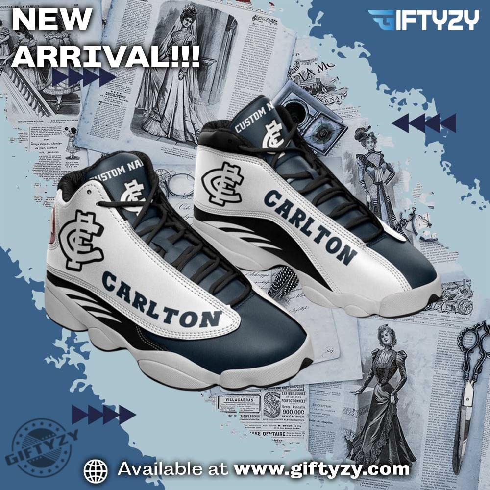 Carlton Blues Football Club Afl Personalized Custom Name Air Jordan 13 Shoes 3 Carlton Blues Football Club AFL Personalized Custom Name Air Jordan 13 Shoes