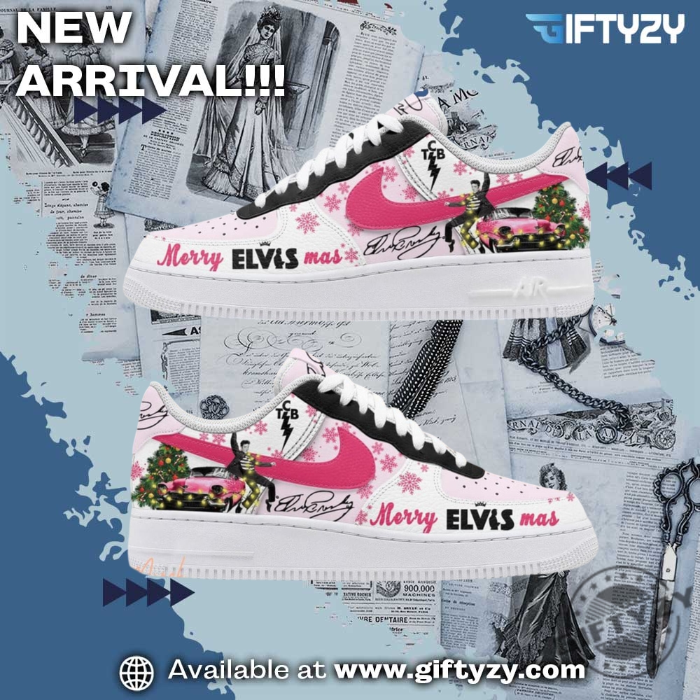 trendy graphic shoes designer 10 Elvis Presley Legend Music Merry Christmas Rock N Roll And Happy New Years Air Force 1 Shoes