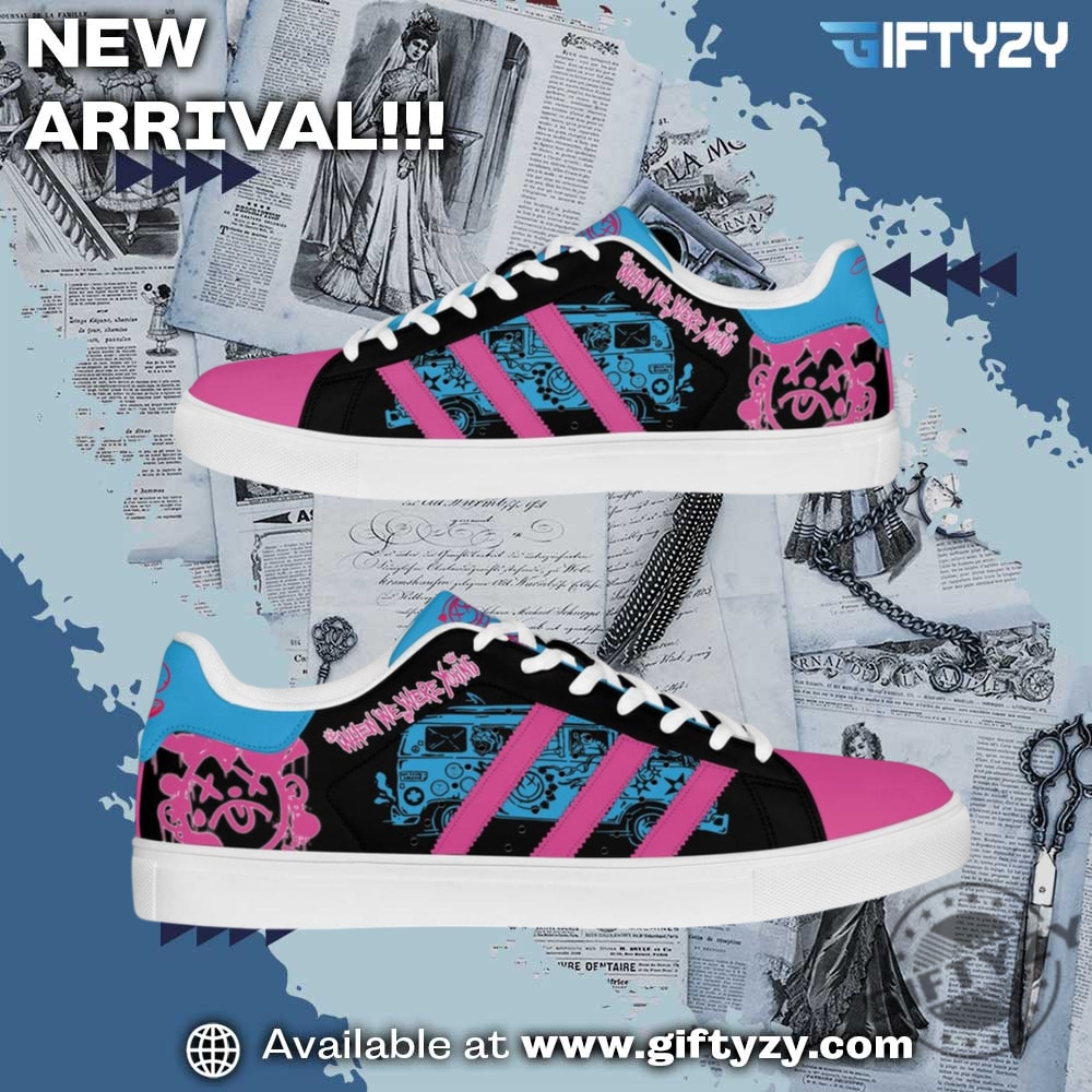 trendy graphic shoes designer 22 Blink182 Music Band When We Were Young Punk Band Youth Time Stan Smith Shoes