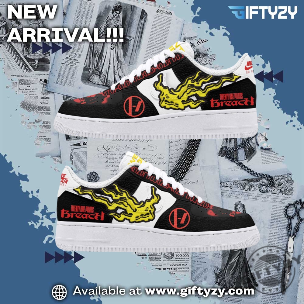 Graphic Print Shoes Trending 18 Twenty One Pilots Breach Album Music Air Force 1 Shoes