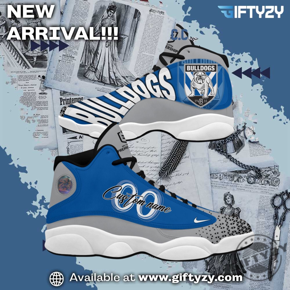 Canterbury Bulldogs Mighty Bulldogs Custom Name Personalized Air Jordan 13 Shoes 3 Canterbury Bulldogs Mighty Bulldogs Custom Name Personalized Air Jordan 13 Shoes