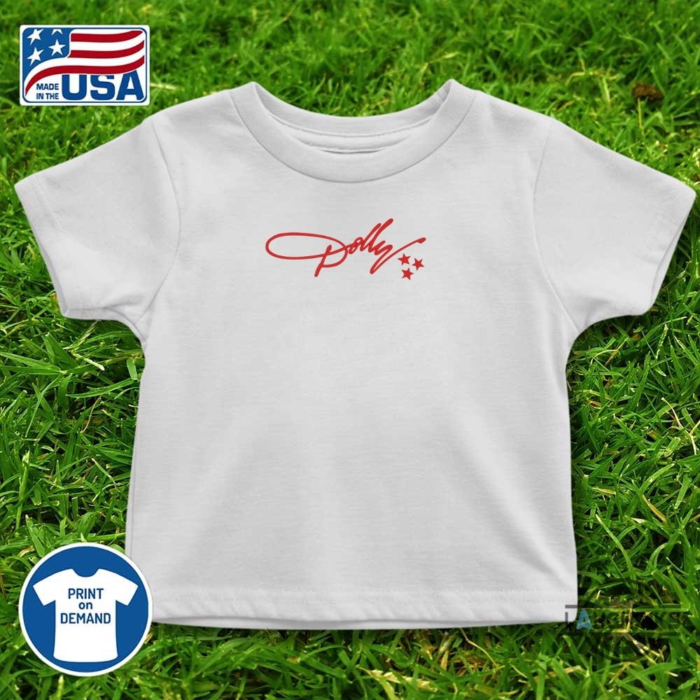 Embroidered Dolly Parton Signature With Tri Star Design Shirt 6 Embroidered Dolly Parton Signature with Tri Star Design Shirt