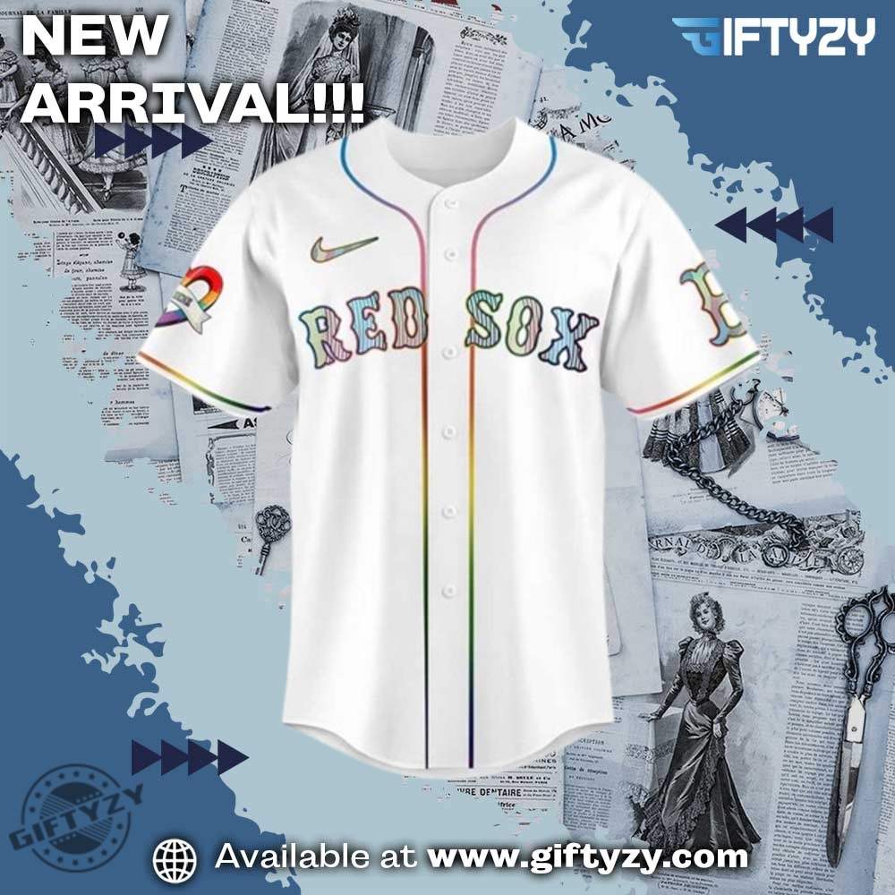 Boston Red Sox Mlb Lgbtq Pride Night Baseball Jersey 5 Boston Red Sox MLB LGBTQ Pride Night Baseball Jersey