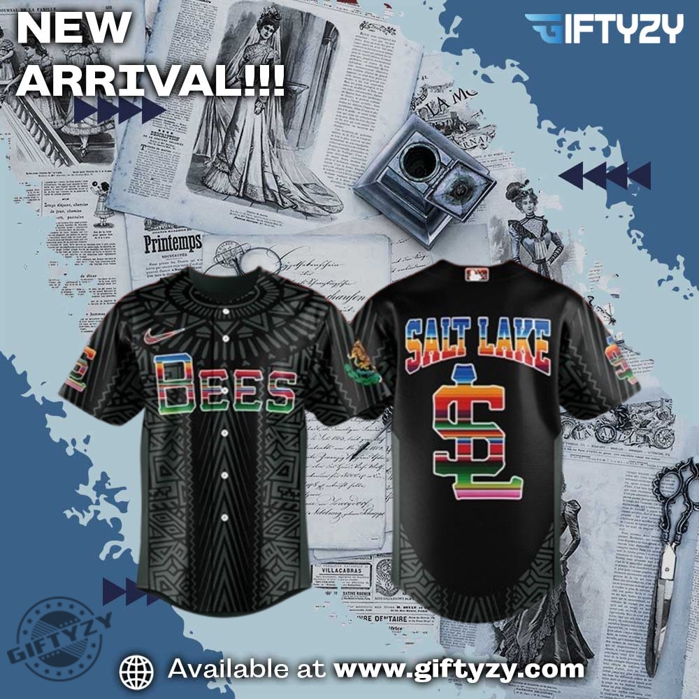 Stylish Unisex 3D Baseball Jersey 3 Salt Lake Mlb Bees Filipino Heritage Night Baseball Jersey