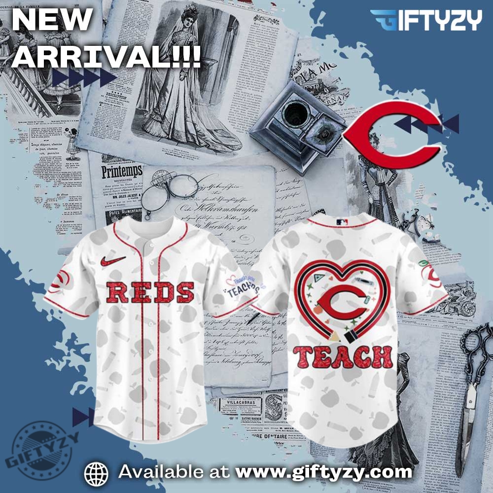 Stylish Unisex 3D Baseball Jersey 14 Cincinnati Mlb Reds Teacher Days Baseball Jersey