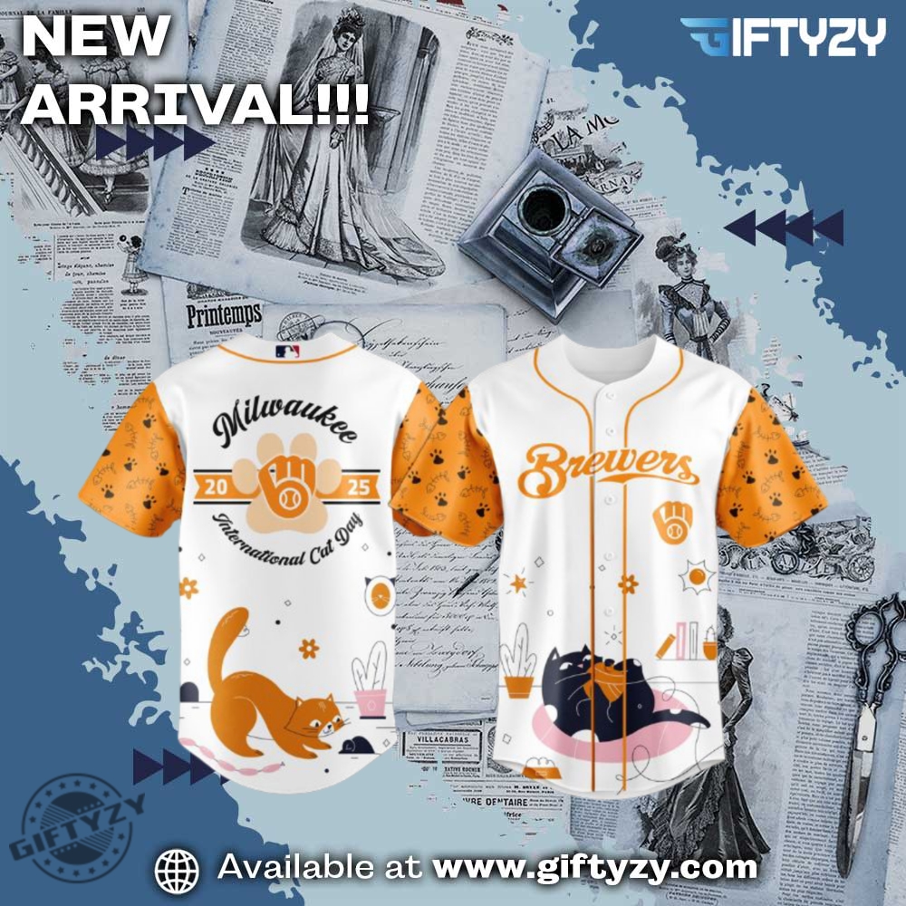 Stylish Unisex 3D Baseball Jersey 22 Milwaukee Brewers Mlb Dog Cat Day Baseball 3D Jersey