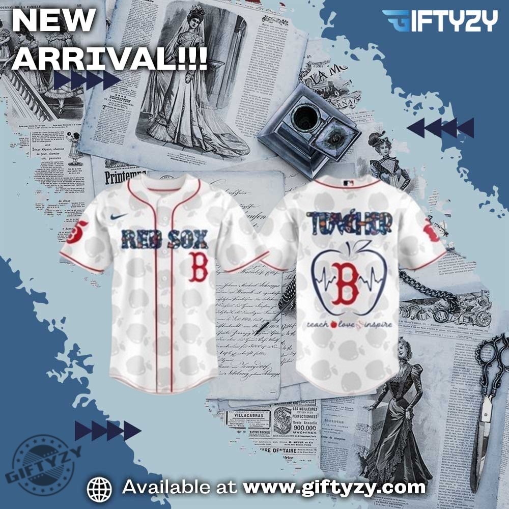 Stylish Unisex 3D Baseball Jersey 24 Mlb Boston Red Sox Teacher Appreciation Night Baseball Jersey