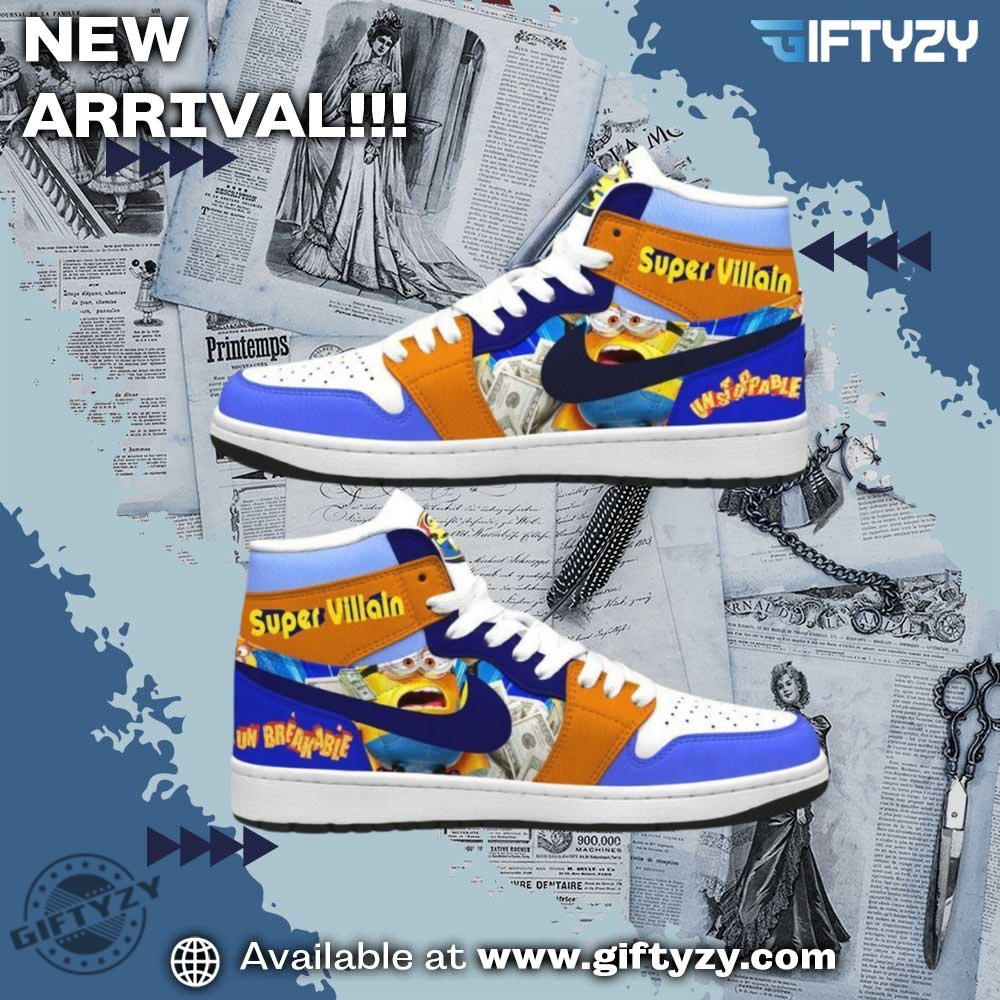 Despicable Me Movie Minions Super Villain Air Jordan 1 High Shoes giftyzy 1