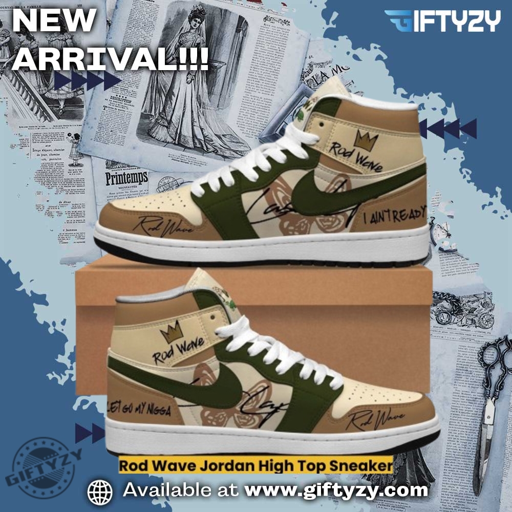 Rod Wave Music Jordan High Top Sneaker Shoes