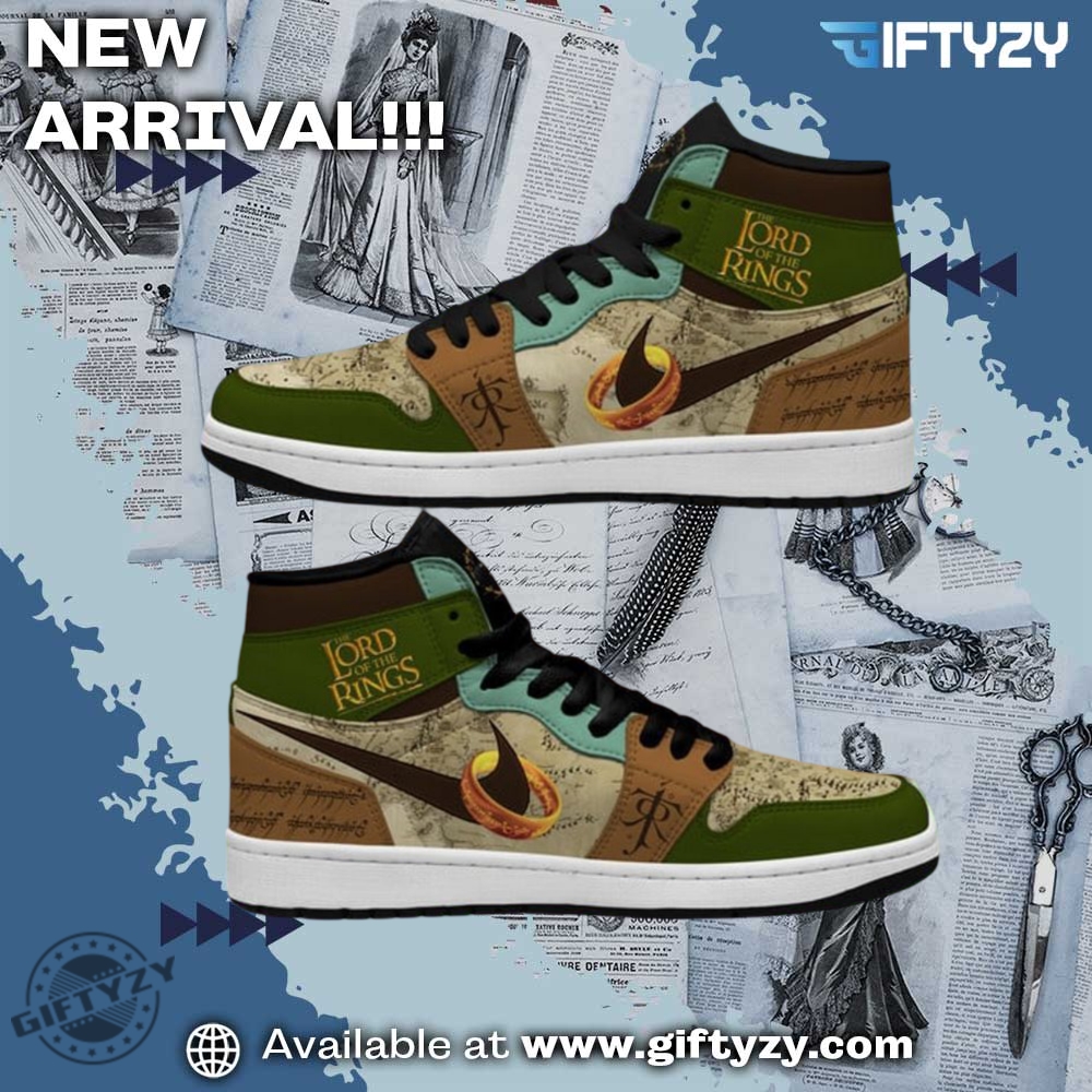 The Lord Of The Rings One Ring Movie Series Air Jordan 1 High Shoes 3 The Lord of the Rings One Ring Movie Series Air Jordan 1 High Shoes