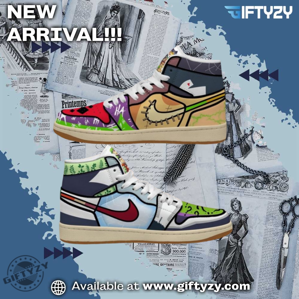 Batman Dc Movie Anime Villians Air Jordan High Top Shoes