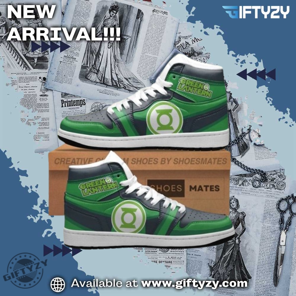 Green Lantern Dc Movie Air Jordan High Top Shoes