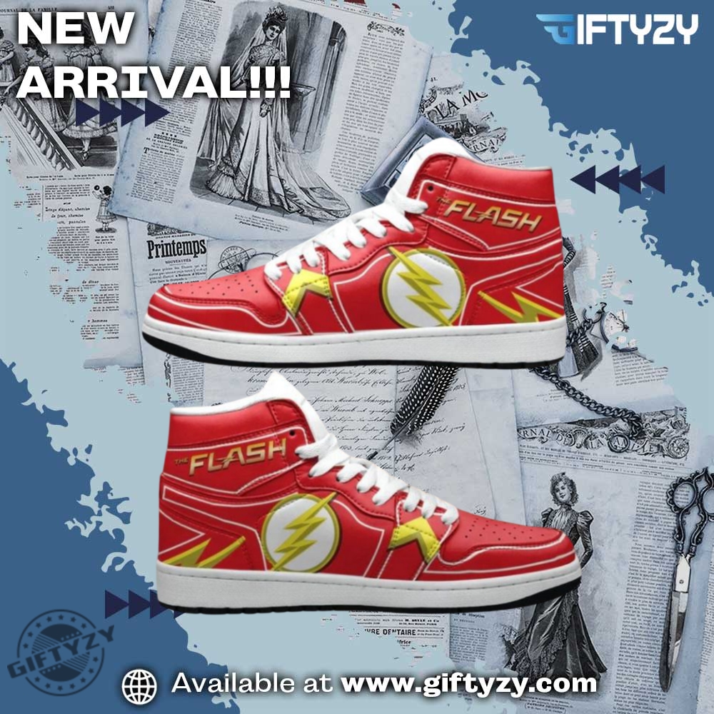 The Flash Dc Cosplay Air Jordan High Top Shoes