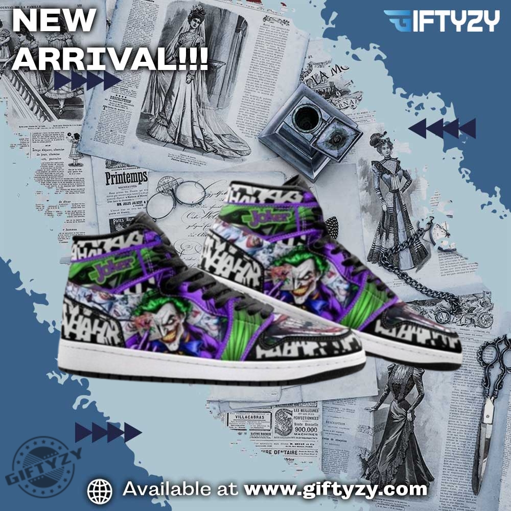 The Joker Dc Cosplay Air Jordan High Top Shoes