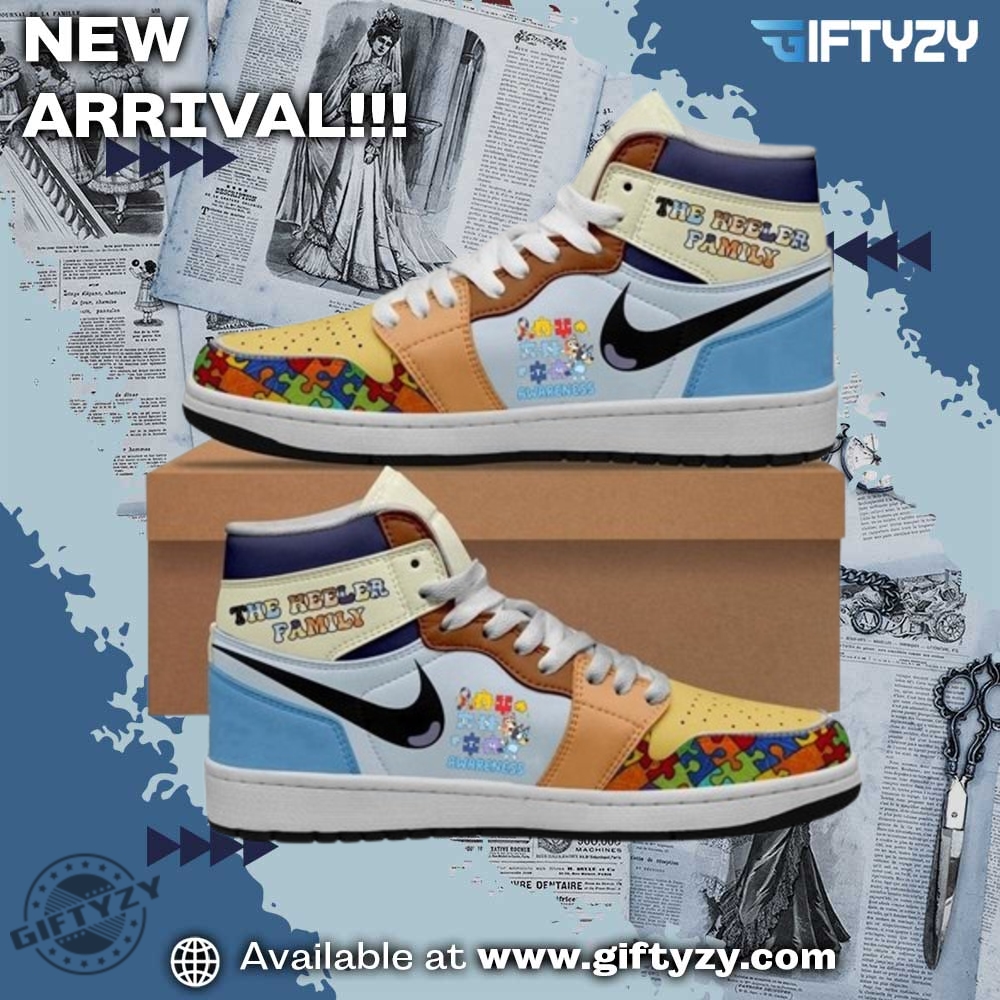 Bluey Movie Autism Air Jordan High Top Shoes