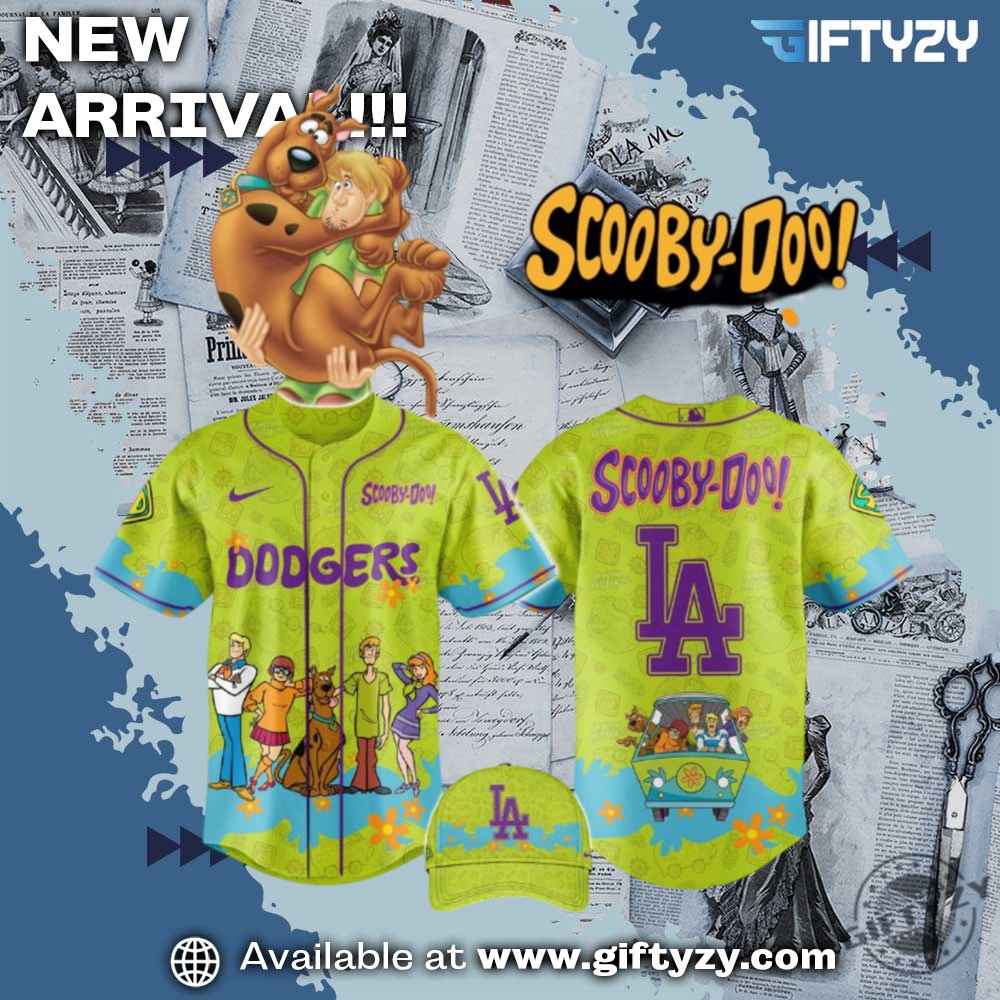 Unisex Trending 3D Sport Baseball Jersey 7 Scooby Doo X Los Angeles Dodgers Mlb Baseball Jersey