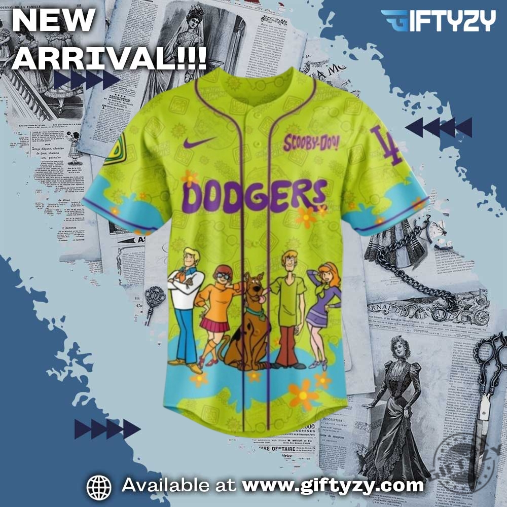 Scooby Doo X Los Angeles Dodgers Mlb Baseball Jersey 4 Scooby Doo x Los Angeles Dodgers MLB Baseball Jersey