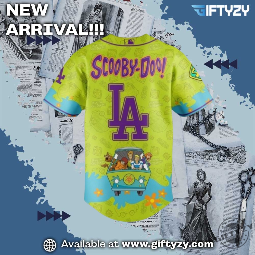 Scooby Doo X Los Angeles Dodgers Mlb Baseball Jersey 5 Scooby Doo x Los Angeles Dodgers MLB Baseball Jersey
