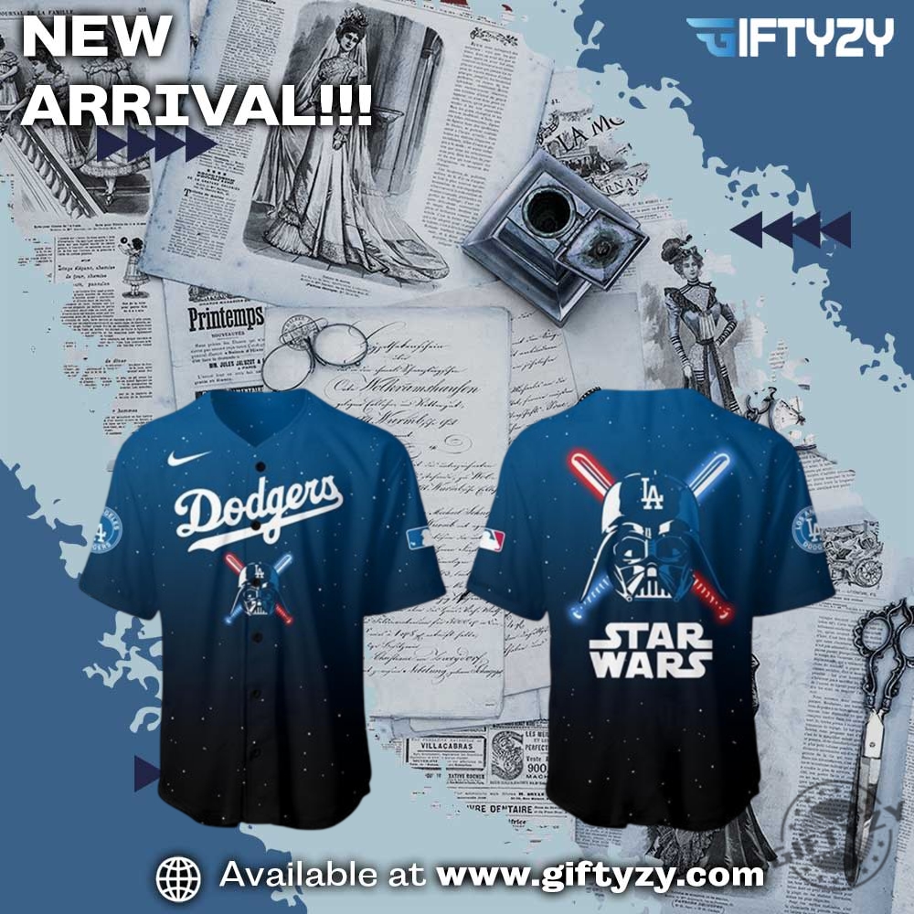 Unisex Trending 3D Sport Baseball Jersey 10 Los Angeles Dodgers Mlb X Stars Wars Movie Baseball Jersey