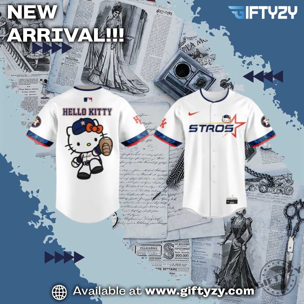 Unisex Trending 3D Sport Baseball Jersey 11 Houston Astros Mlb The Next Frontier Hello Kitty 3D Baseball Jersey