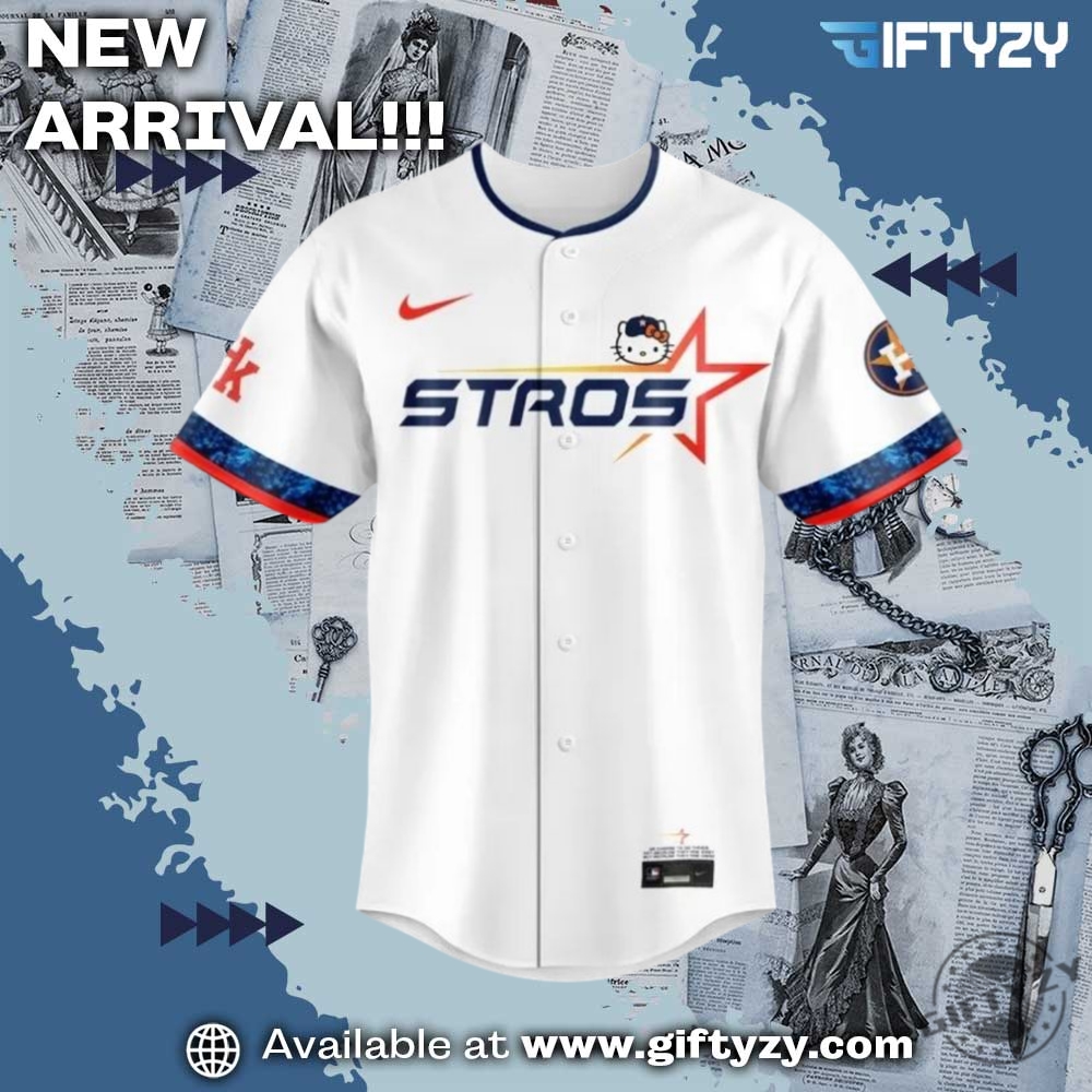 Houston Astros Mlb The Next Frontier Hello Kitty 3D Baseball Jersey 4 Houston Astros MLB The Next Frontier Hello Kitty 3D Baseball Jersey