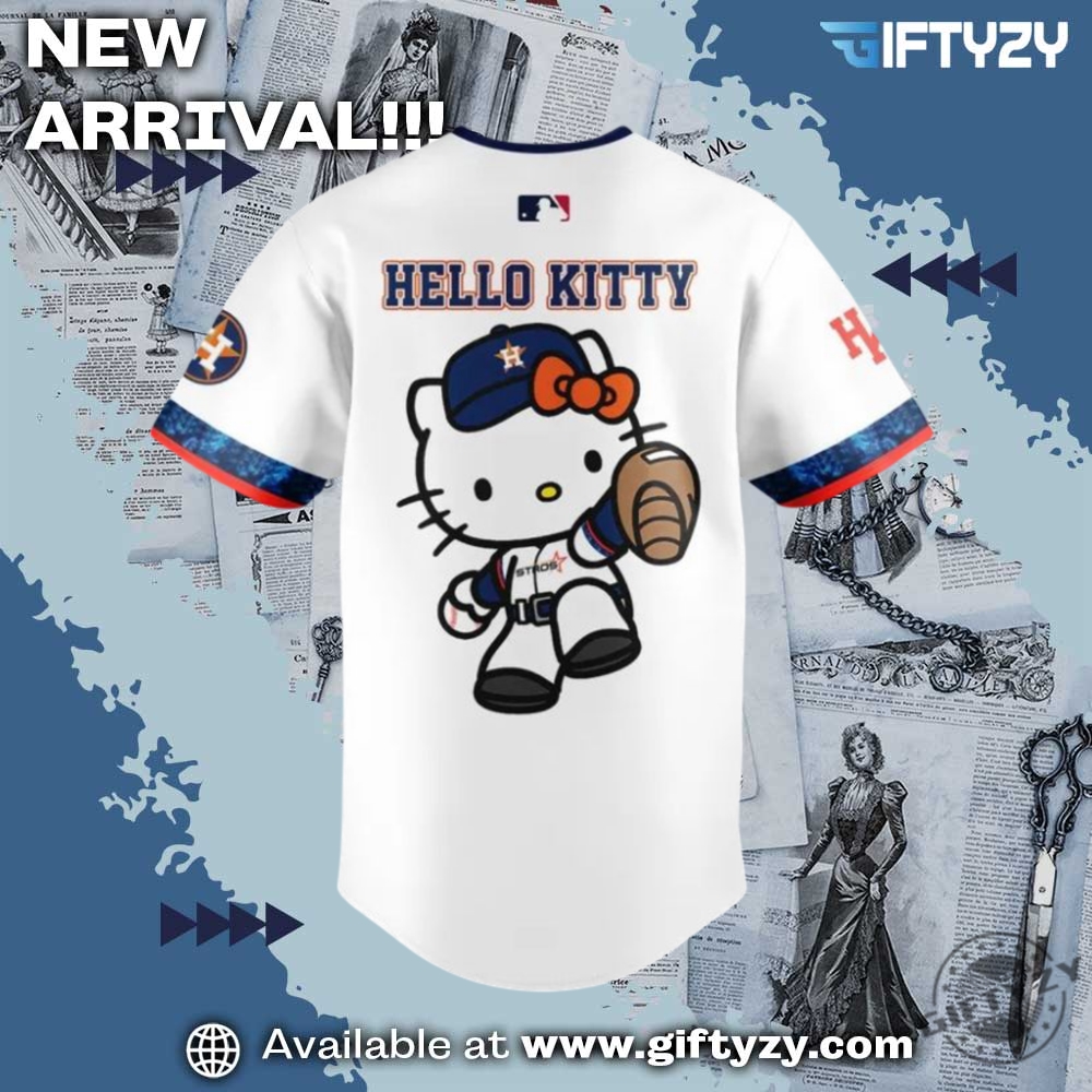 Houston Astros Mlb The Next Frontier Hello Kitty 3D Baseball Jersey 5 Houston Astros MLB The Next Frontier Hello Kitty 3D Baseball Jersey
