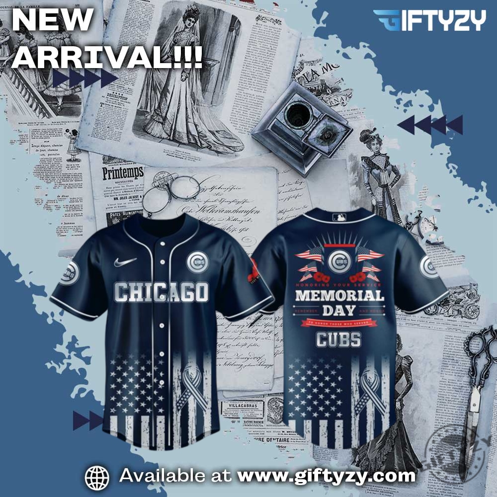 Unisex Trending 3D Sport Baseball Jersey 16 Chicago Cubs Memorial Day 3D Baseball Jersey