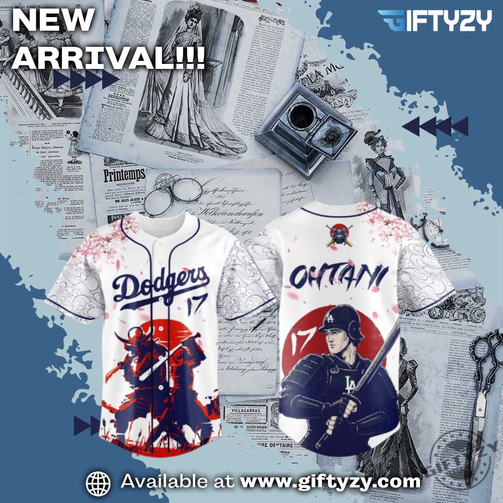 Unisex Trending 3D Sport Baseball Jersey 23 Mlb Ohtani X Samurai La Dodgers Baseball 3D Jersey