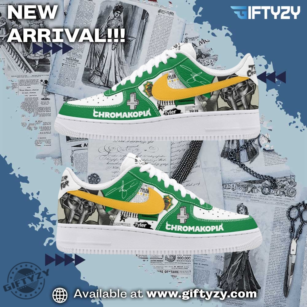 Colorful and Creative Graphic Shoes 7 Tyler The Creator Chromakopia Music New Album Air Force 1 Shoes