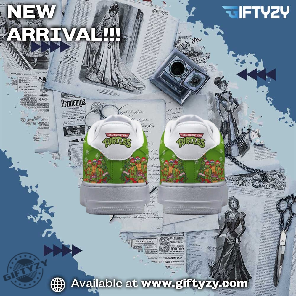 Teenage Mutant Ninja Movie Turtles Green Greeting Anime Merry Christmas Air Force 1 Shoes 5 Teenage Mutant Ninja Movie Turtles Green Greeting Anime Merry Christmas Air Force 1 Shoes