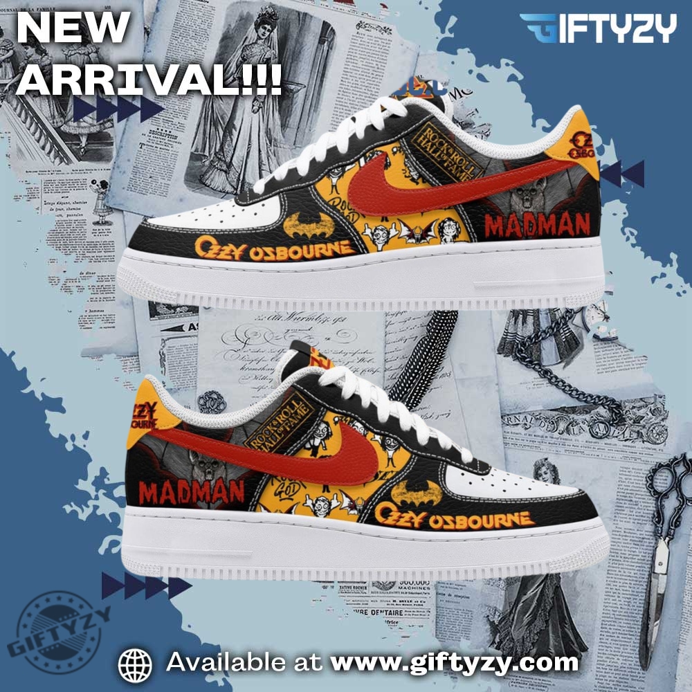 Colorful and Creative Graphic Shoes 16 Ozzy Osbourne Madman Music In Hall Of Fame Rock And Roll Band Air Force 1 Shoes