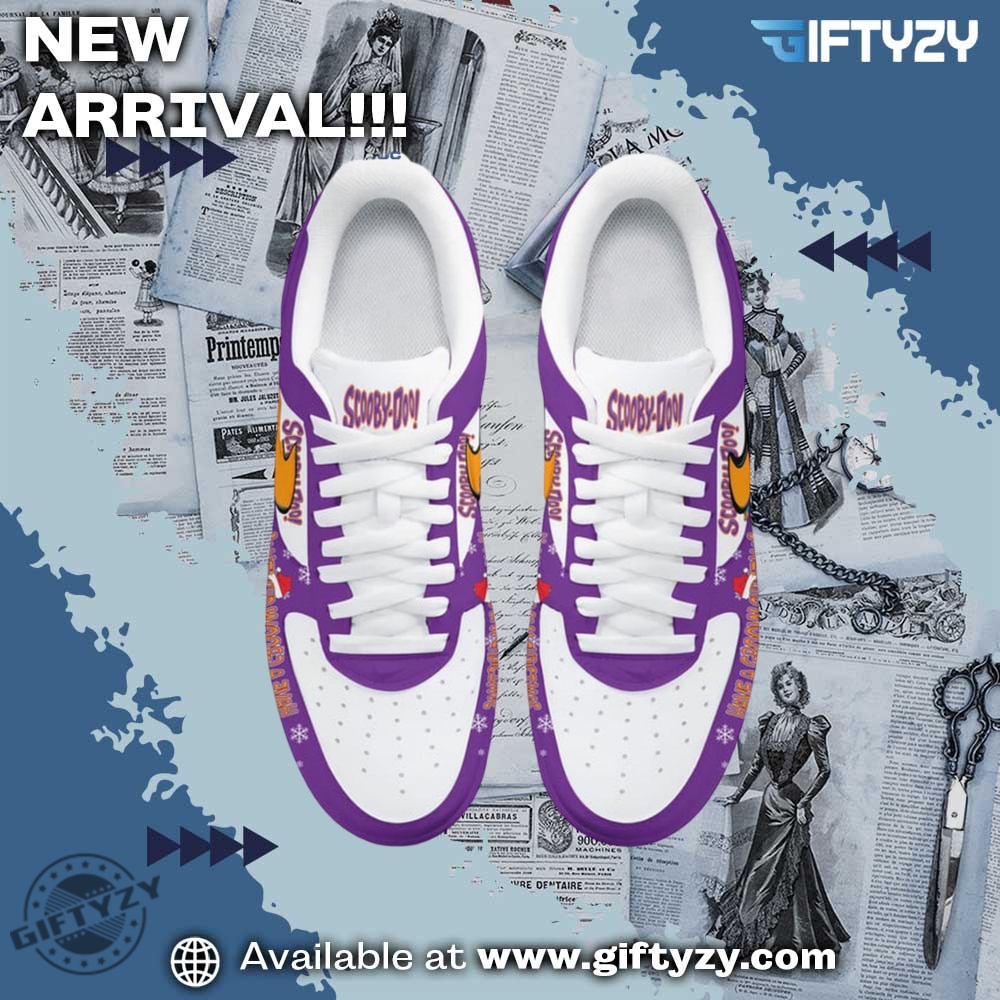 Scoobydoo Movie Team Have A Groovy Christmas Nike Air Force 1 Shoes 4 Scooby-Doo Movie Team Have A Groovy Christmas Nike Air Force 1 Shoes