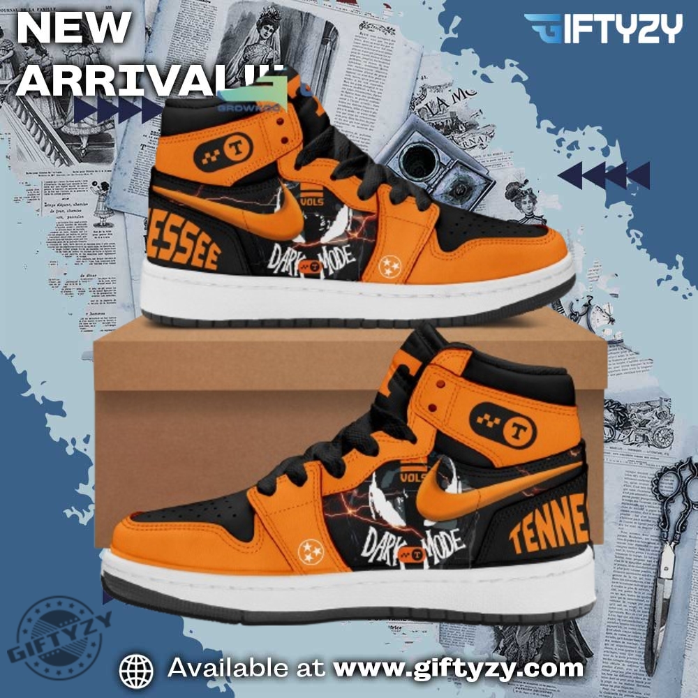 Colorful and Creative Graphic Shoes 19 Tennessee Volunteers Sport Football Dark More Nike Air Jordan 1 Shoes