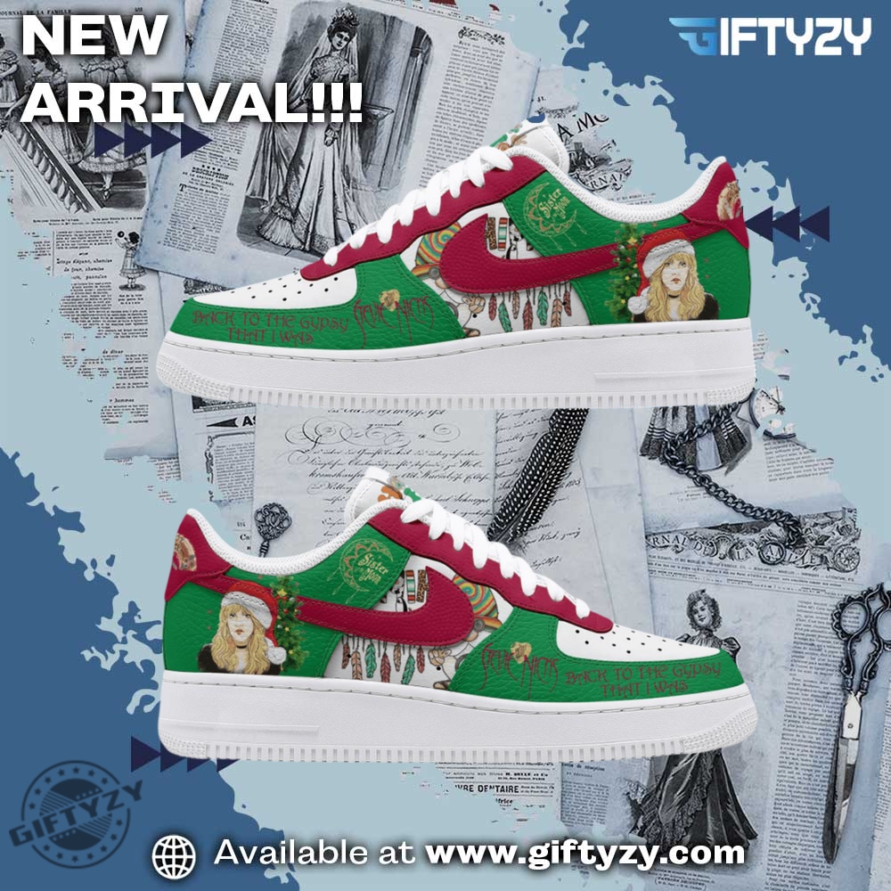 Colorful and Creative Graphic Shoes 21 Stevie Nicks Music Back To The Gypsy That I Was Nicks Sing Song Christmas Air Force 1 Shoes