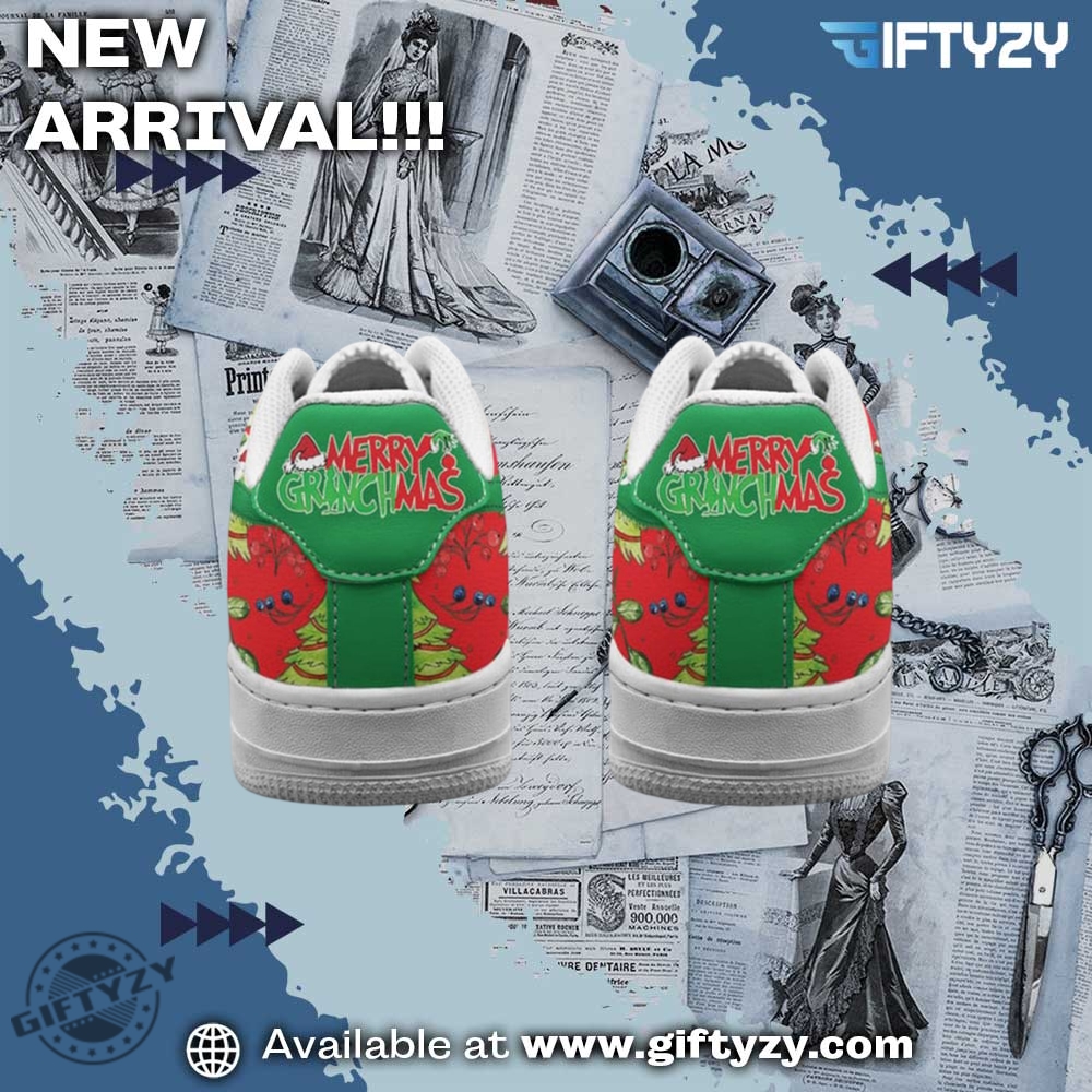 The Grinch Will Steal The Christmas Noel Nike Air Force 1 Shoes 4 The Grinch Will Steal The Christmas Noel Nike Air Force 1 Shoes