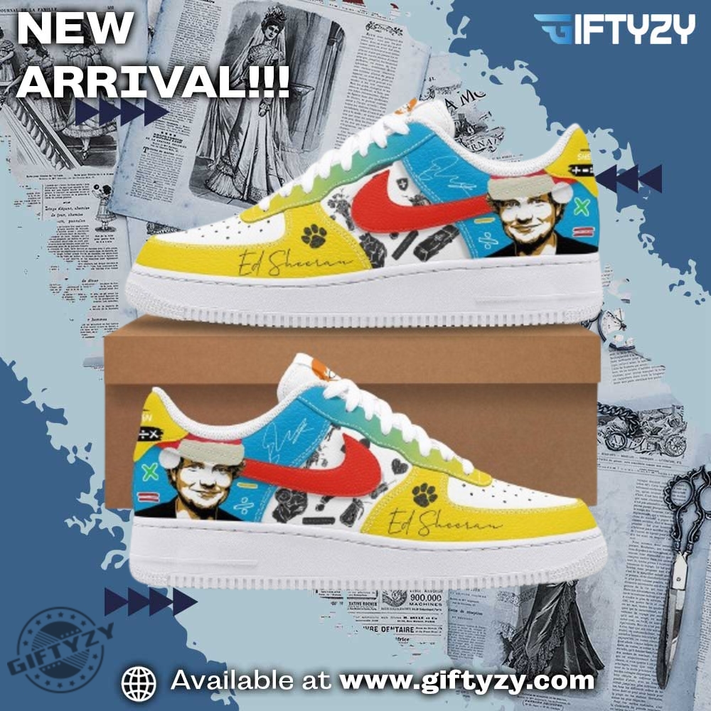 Custom Designed Artistic Footwear 13 Ed Sheeran Music Mathematics Christmas Air Force 1 Shoes
