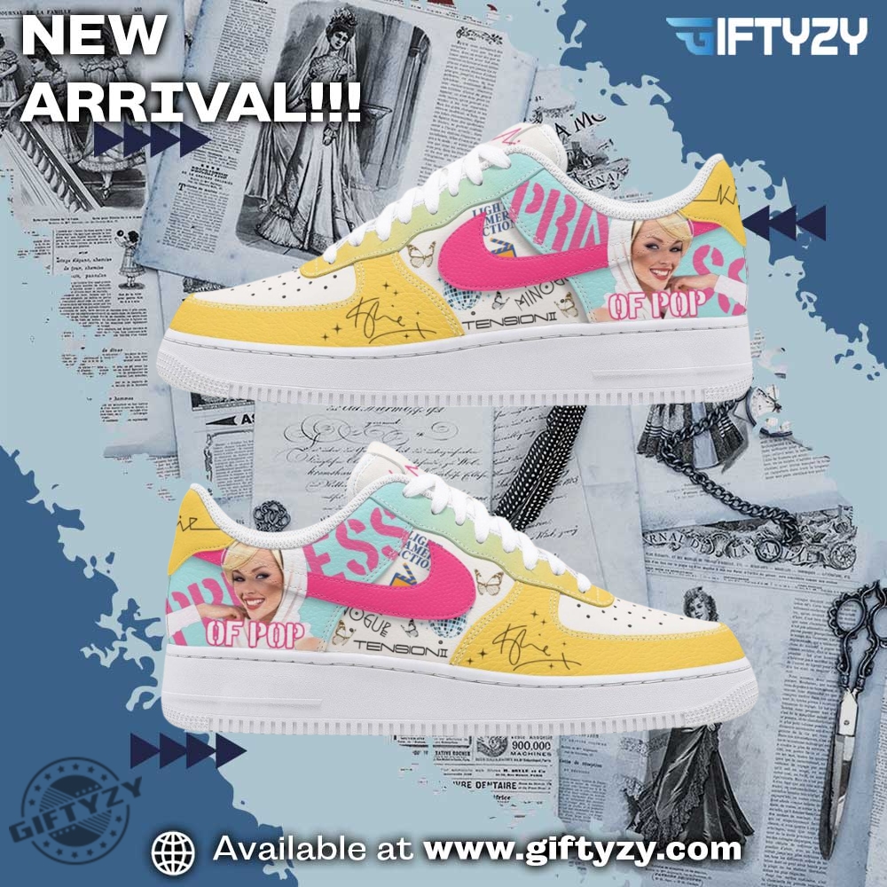 Custom Designed Artistic Footwear 14 Kylie Minogue Singer Princess Of Pop Break The Tension Music Air Force 1 Shoes