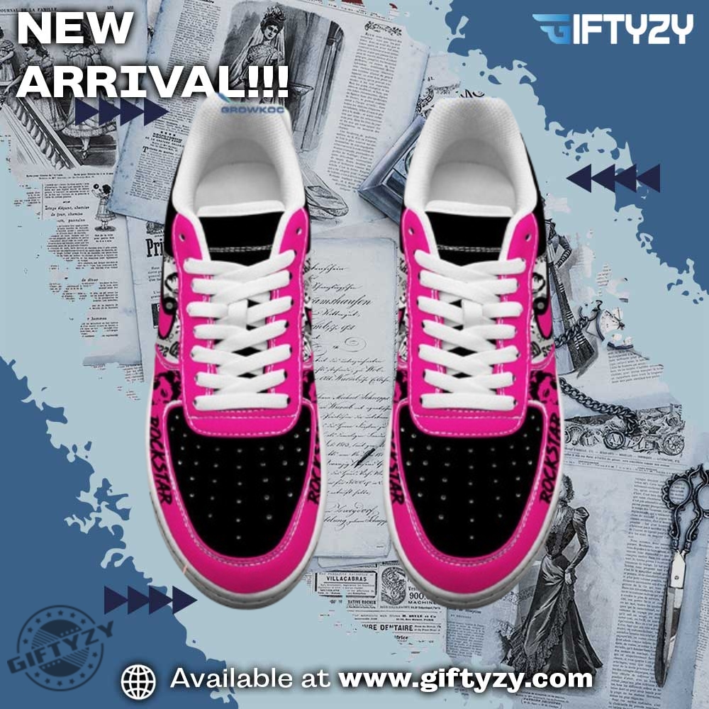 Pink Music I Am A Rockstar True Fan Air Force 1 Shoes 3 Pink Music I Am A Rockstar True Fan Air Force 1 Shoes