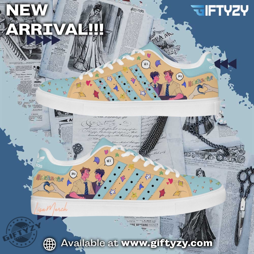 Custom Designed Artistic Footwear 20 Heartstopper Movie School Love Best Couple In Town Christmas Stan Smith Shoes