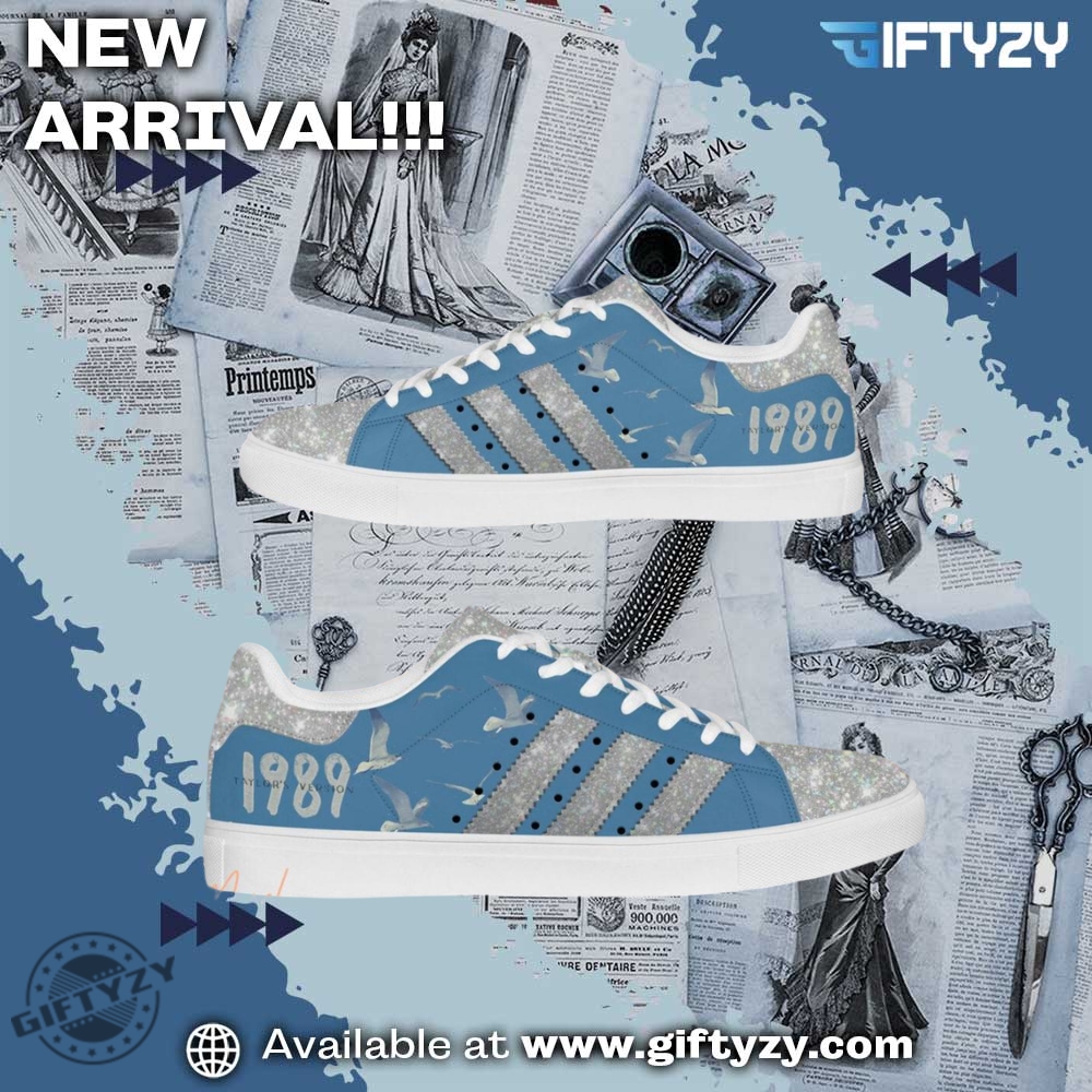 Custom Designed Artistic Footwear 21 Taylor Swift Singer Music 1989 In Blue Edition Stan Smith Shoes