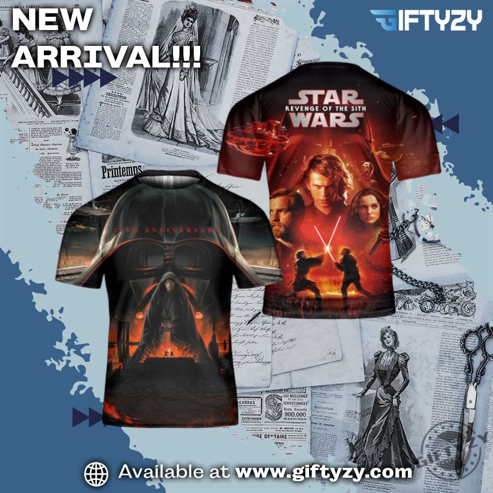 Hot 3D Graphic Shirt Trending Now 5 Star Wars Movie 20Th Anniversary Revenge Of The Sith 3D Shirt