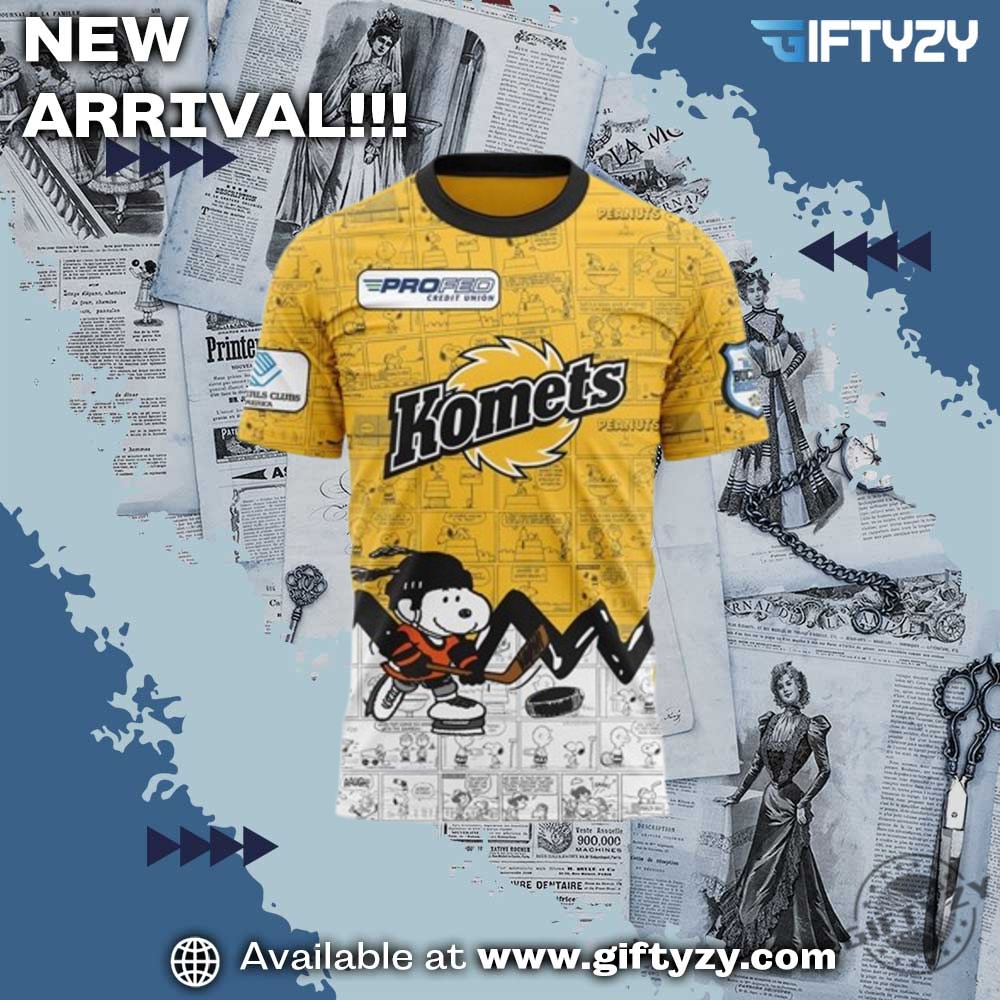 Wayne Komets X Snoopy Peanuts 3D Shirt 4 Wayne Komets x Snoopy Peanuts 3D Shirt