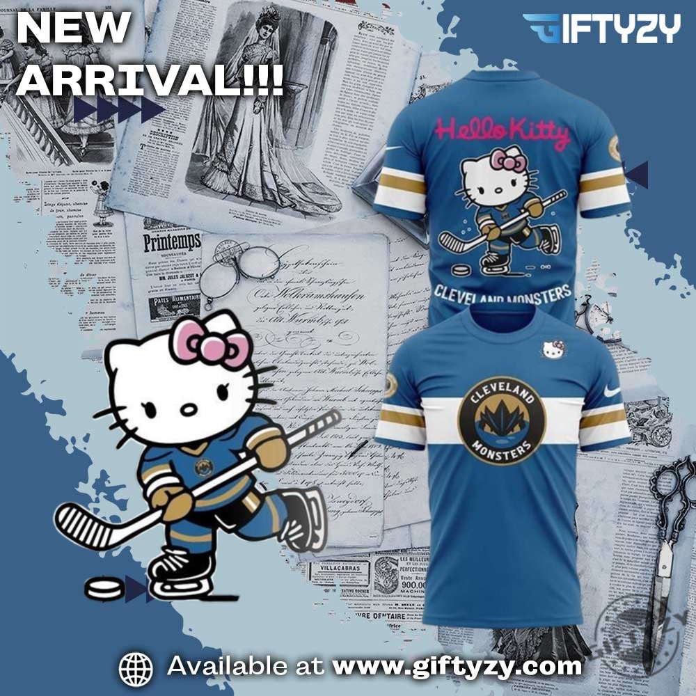 Hot 3D Graphic Shirt Trending Now 13 Cleveland Monsters X Hello Kitty X Peanuts Snoopy 3D Shirt