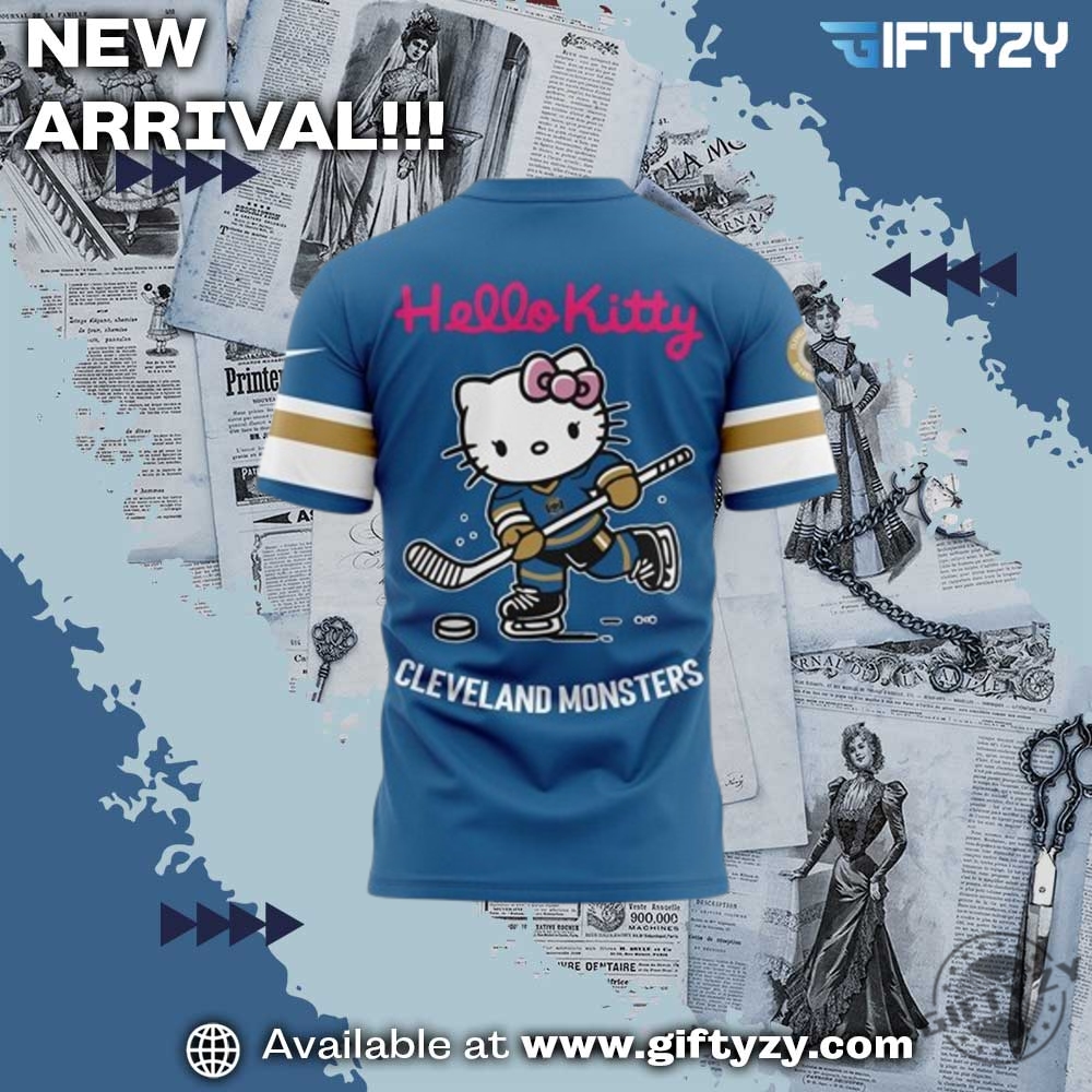 Cleveland Monsters X Hello Kitty X Peanuts Snoopy 3D Shirt 5 Cleveland Monsters x Hello Kitty x Peanuts Snoopy 3D Shirt