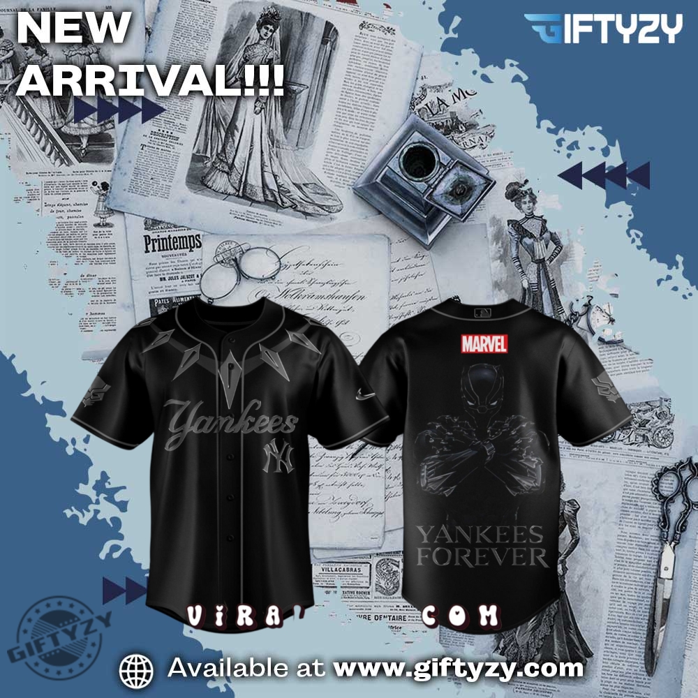 Mlb Yankees X Black Panther Movie 2025 Baseball Jersey