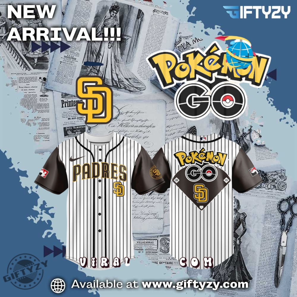 Mlb San Diego Padres X Pokemon Go Anime Night Baseball Jersey 2025